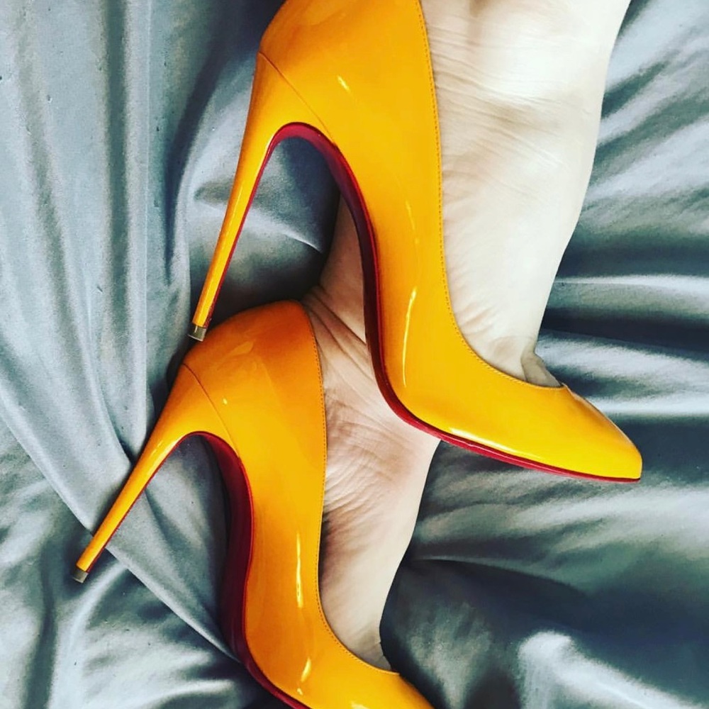 ❌SOLD❌ Christian louboutin pigalle follies 100mm - Picture 1 of 7